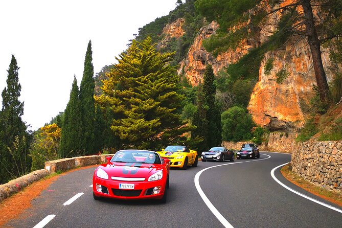 2.5h excursion through Mallorca Driving GT Cabrio Car - The cava toast and the end-of-tour extras