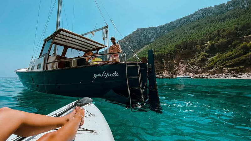 4h Private boat tour north coast of Mallorca - A Mallorca llaüt built for real days on the water