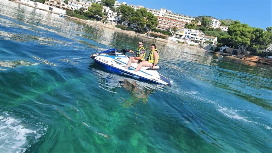 Alcudia: Aucanada Beach Jet Ski Trip - Alcudiajets: Getting Set Up at the Harbour
