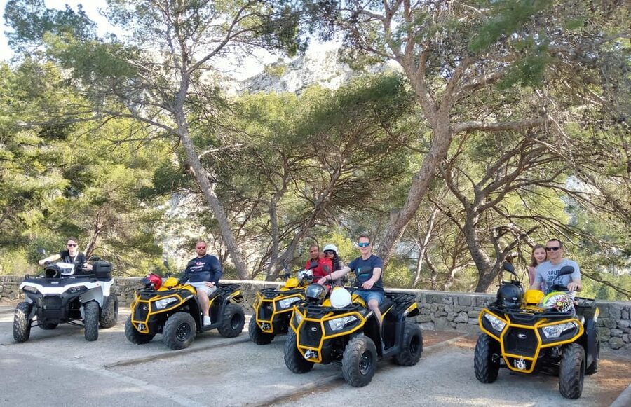 Alcudia: Quad Sightseeing Tour with Viewpoints - The mountain road climb and the La Victoria break