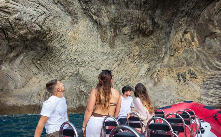 Alcudia: Sightseeing, Sea Caves & Snorkel Speedboat Tour - Stop 3: Ses Caletes (40 minutes) for the longer swim and snorkeling