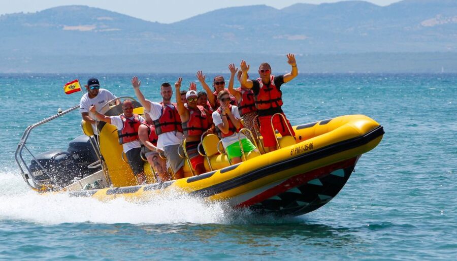 Alcudia: Speedboat Tour of Northern Mallorca & Hotel Pickup - On the water: fast cruising plus a real safety briefing