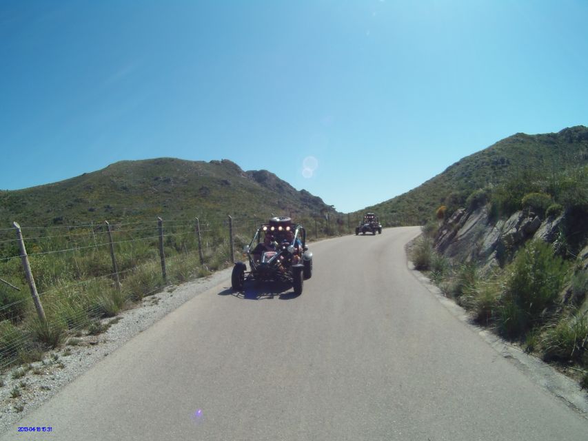Cala Millor/Sa Coma: Guided Buggy Tour - Back toward Porto Cristo: grotto cliffs, coastal views, and a real swim