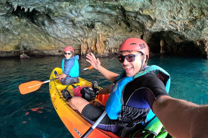 Cala Varques: Guided kayak Sea caves expedition & snorkeling - Sea caves you’ll actually recognize: Cova des Coloms and Falco