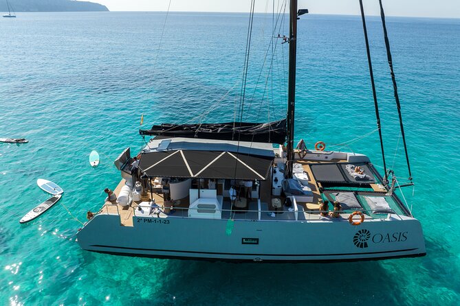 Catamaran Sailing in Palma Mallorca includes Aperitif and BBQ - La Cueva Verda Aperitif: The First Taste Before the Swim Break