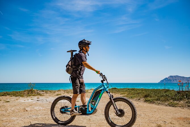 Discover Son Serra de Marina offroad e-scooters 100%FUN adventure - Stop 1: Son Serra de Marina village paths, forests, and coast energy
