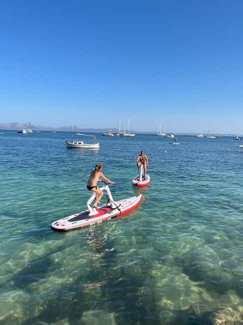 Exclusive sup bike excursion in Cala Ferrera - Stop 1: Cala Esmeralda ride time (45 minutes) and what makes it special