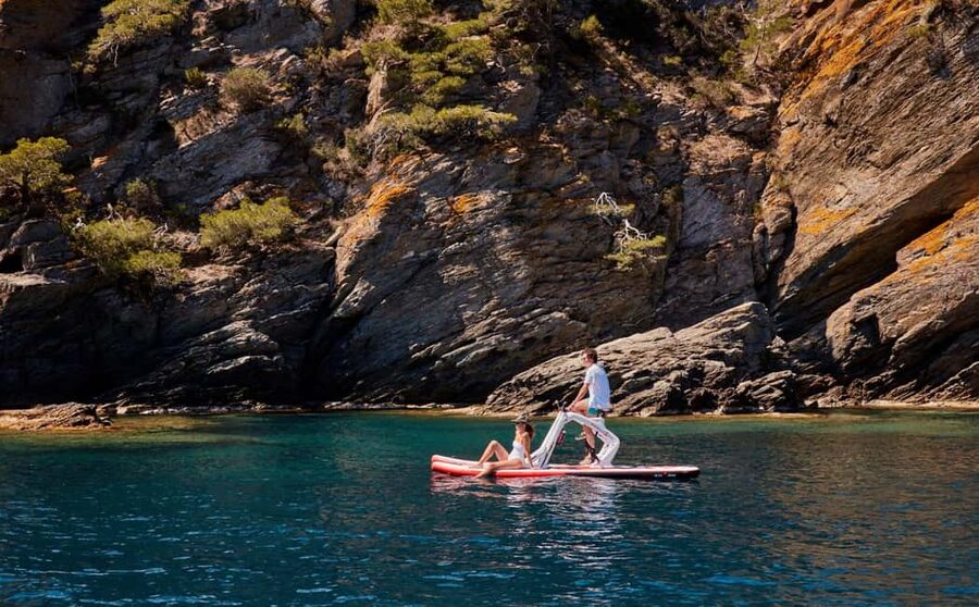 Exclusive sup bike excursion in Cala Ferrera - Cala Esmeralda photo stop (15 minutes): quick, scenic, and worth the stop