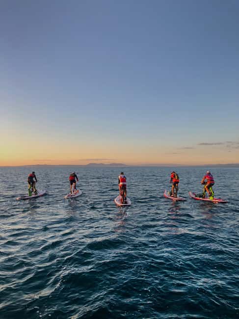 Exclusive sup bike excursion in Cala Ferrera - Staying comfortable on a stable water bike