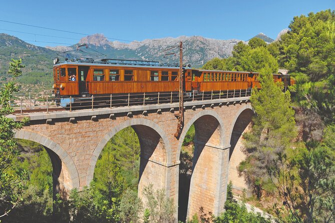 Excursion to Sóller and Puerto de Sóller with train and tram - El Tren de Sóller: 1h30 through the Sierra de Tramuntana