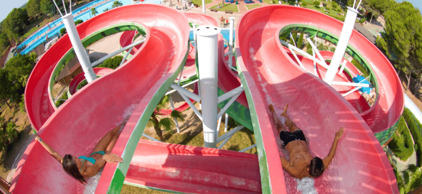 From Mallorca: Aqualand and Arenal Tickets and Transfer - Family zones for smaller kids: Dragonland and The Polynesia