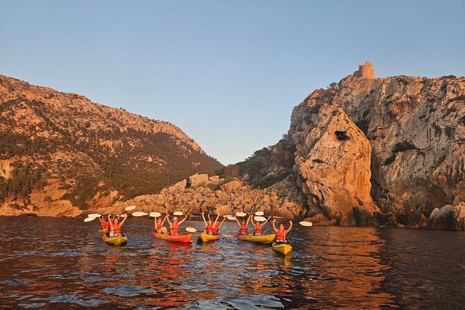 Guided Kayak Sunset Tour in Sant Elm with Picnic - Sant Elm from the water: ending on your own terms