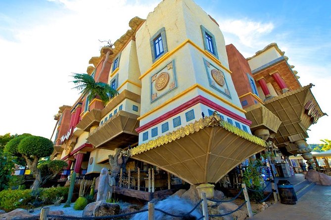 Katmandu Park Entrance with Transfers - The simulator lineup: XD, XQ, 4D, Laser Maze, and friends