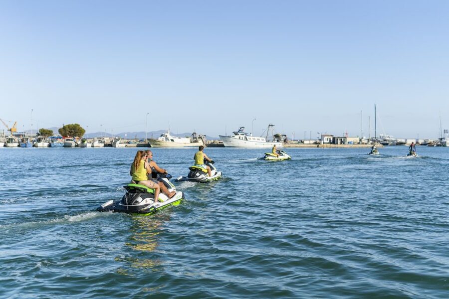 Mallorca: Alcudia Bay Jet Ski Tour - The Aucanada Islet Stop: Uninhabited Sand, Calm-Water Mood