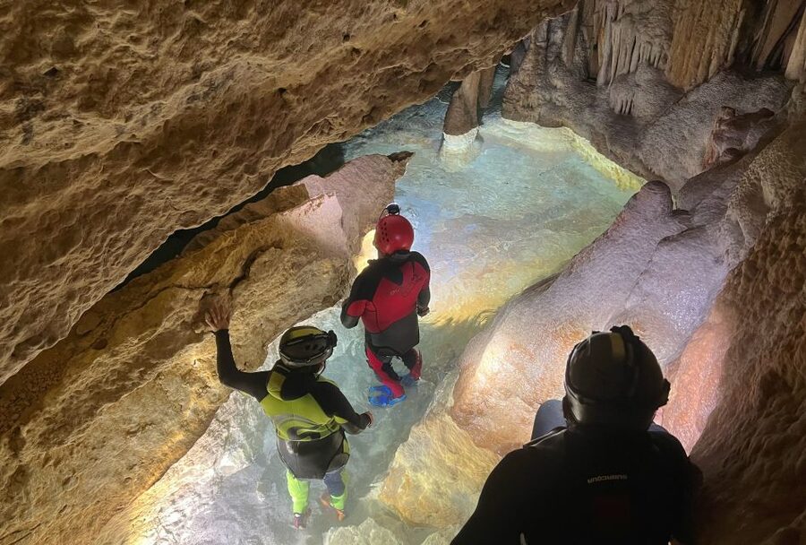 Mallorca: Aquatic Cave Exploration Guided Tour - The 1.5-hour guided cave part: helmets, headlamps, and safety first