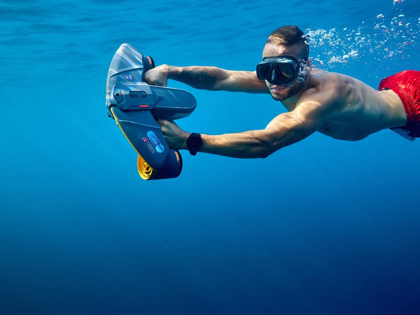 Mallorca: Bladerunner Jet Boat Excursion - Underwater sea scooters: The fun factor for non-divers