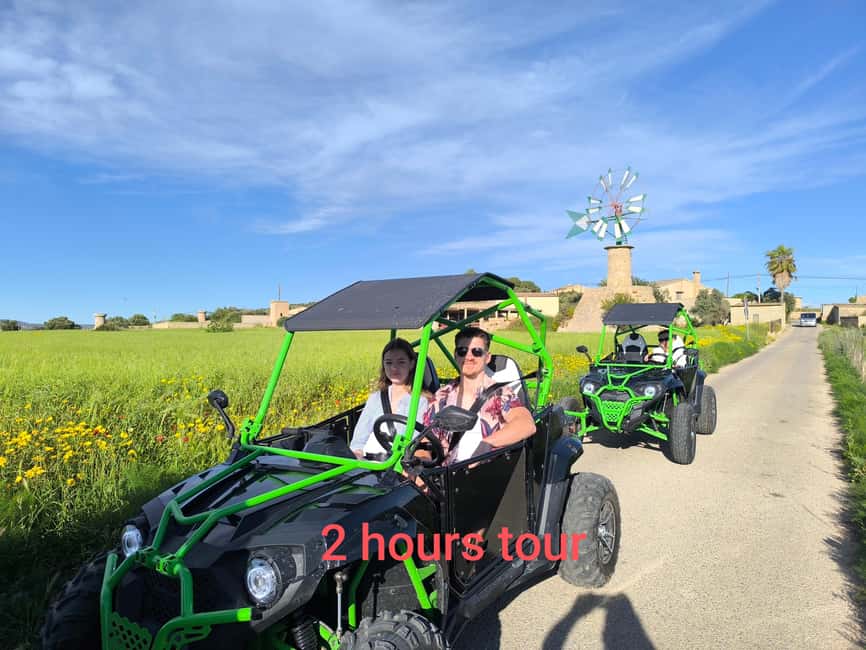Mallorca: Buggy Tour Adventure with Cove Swimming - Llucmajor first: the warm-up streets and quick sightseeing
