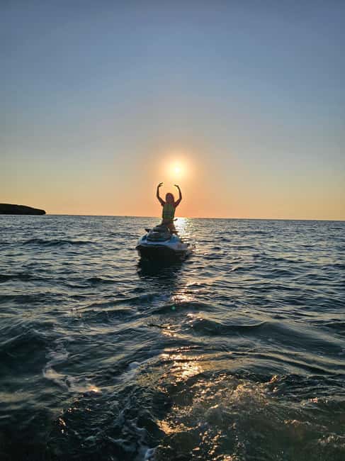 MALLORCA: CALA D'OR JET SKI TOUR, SUNRISE OR SUNSET - Where this jet ski tour really shines: golden light off Cala d’Or