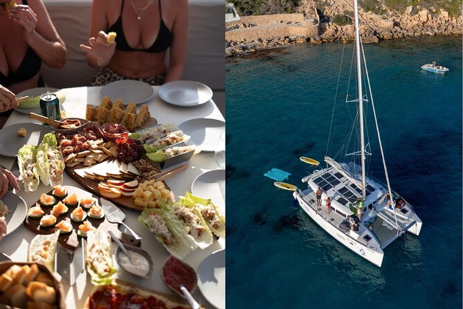 Mallorca Catamaran Tour with Tapas - small group - - Tapas on board: the part that turns a sail into a meal