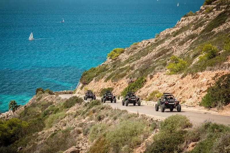 Mallorca: On Road Buggy Tour + Panorama View + Snorkeling - Son Oms to S’Aranjassa to the climb toward Randa Mountain