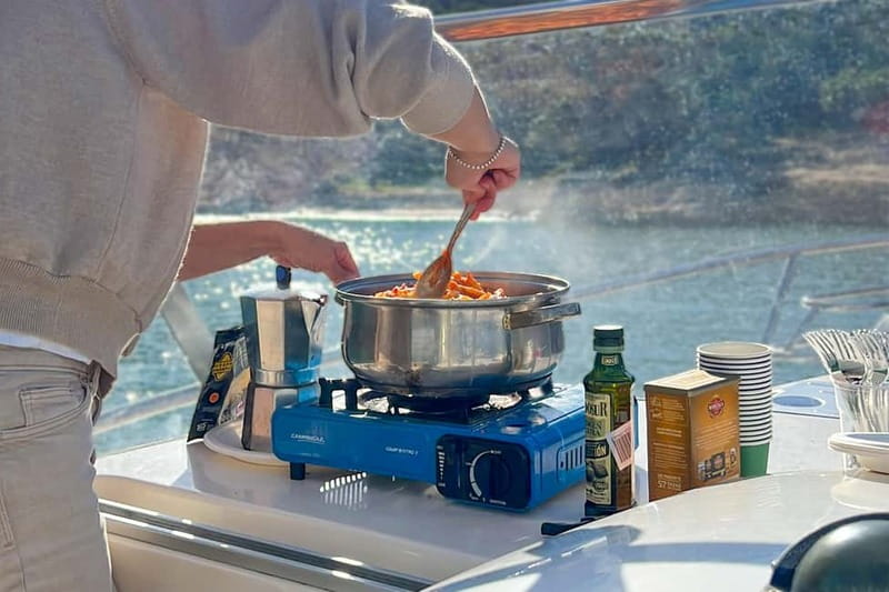 Mallorca: Private Watersports Boat. LUNCH Drinks SUP, Tubing - The real money question: is $612 per group good value?