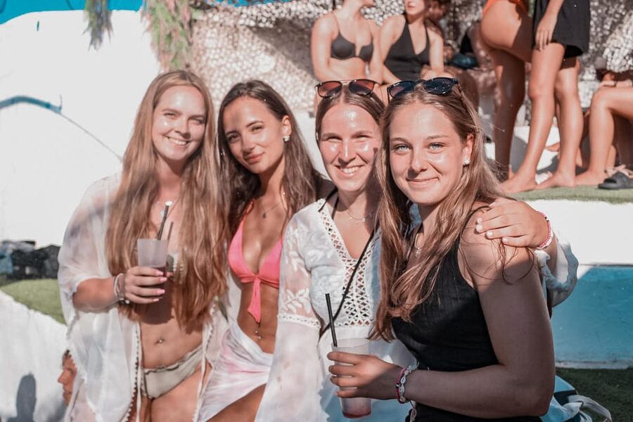 Mallorca: Project X Pool & Foam Party with Drinks & Snacks - Neon Wristband Pickup and the Mallorca Bus Ride to the Secret Party Spot