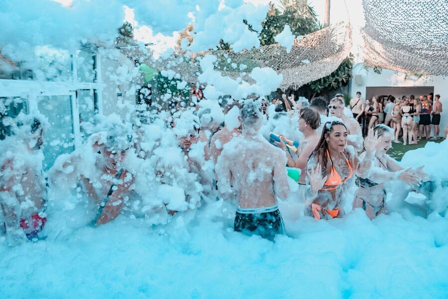 Mallorca: Project X Pool & Foam Party with Drinks & Snacks - The Venue Layout: Small Pool, Dance Floor, VIP Zone, and DJ Zone