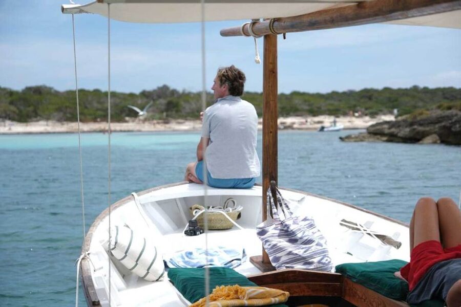 Mallorca: Southern Beaches Private Llaut Boat Tour - The early sail past Ses Covetes (about 15 minutes)