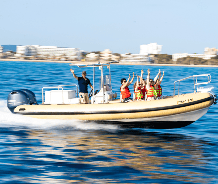 Mallorca: Visit Palma Speedboat adrenaline & snorkelling - Sa Calma Boats start: where the ride really begins