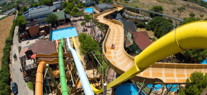 Mallorca: Western Waterpark Tickets with Transfer - Inside the park: The Beast, Mega Slide, Wild River, and the Wild West vibe