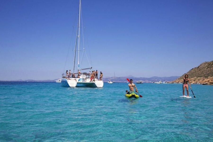 Palma de Mallorca: Deluxe Catamaran Sailing Tour with Meal - Cala Vella swim stop: the main event