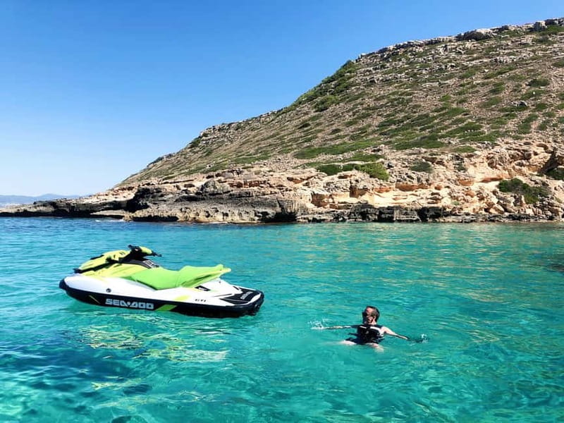 Palma de Mallorca: Los Deltas Jet Ski Tour - The ride back via Cala Blava and Son Veri