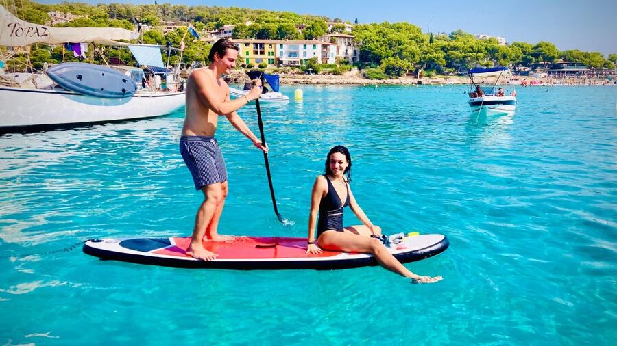Palma de Mallorca: Private Boat Tour with Snorkel and Paddle - Punta Negra: photo stop energy, but still water-first