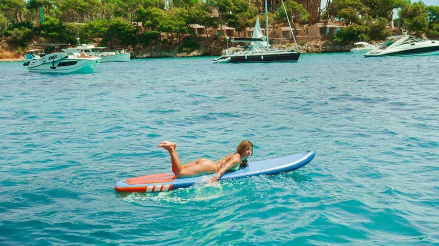 Palma: Punta Negra and Ses Illetes Boat Trip with Live Music - Swim Stop Time: Snorkeling, Swimming, and Paddle Surf in Real Cove Water