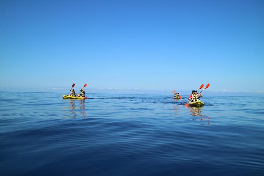 Pollença: Kayak and Coasteering Cliff Jumping - Caves by kayak: when the sea cooperates