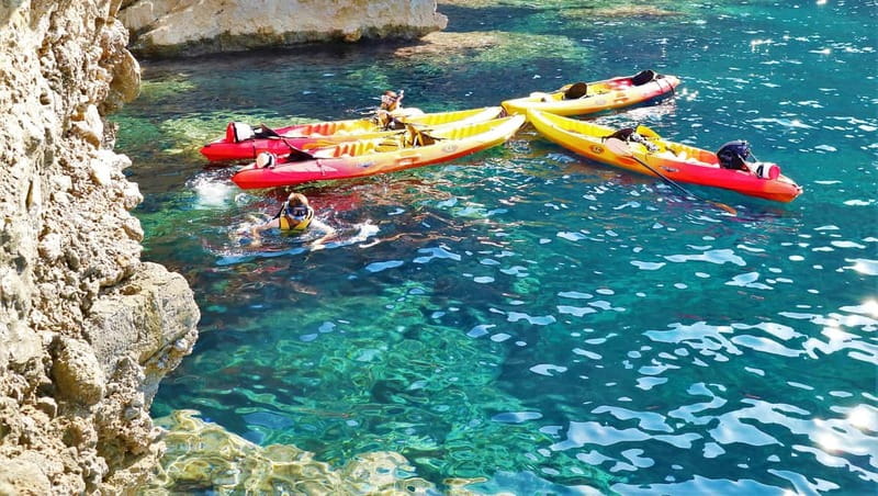 Pollença: Kayak Discovery – Snorkeling and Caves - Cala Sant Vicenç: Turquoise Water, Reefs, and Those Big-Clip Views