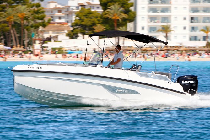 Private Boat Rental Abaris 23 from Alcudia - The route vibe: Alcúdia and Pollensa Bay toward Formentor
