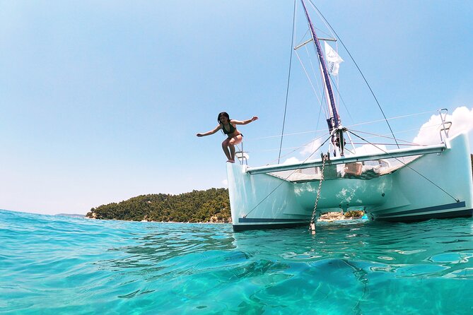 Private Half Day Cruise on a Catamaran in Mallorca - Onboard comfort: towels, Wi‑Fi, speaker, restroom, and snacks