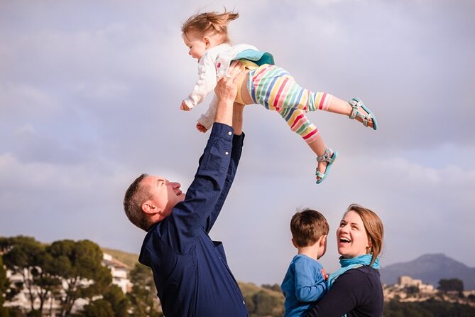 Private Mallorca Photoshoot - Palma & North Beaches options - Playa de Alcanada for couples and families: pine-coast calm plus a lighthouse view