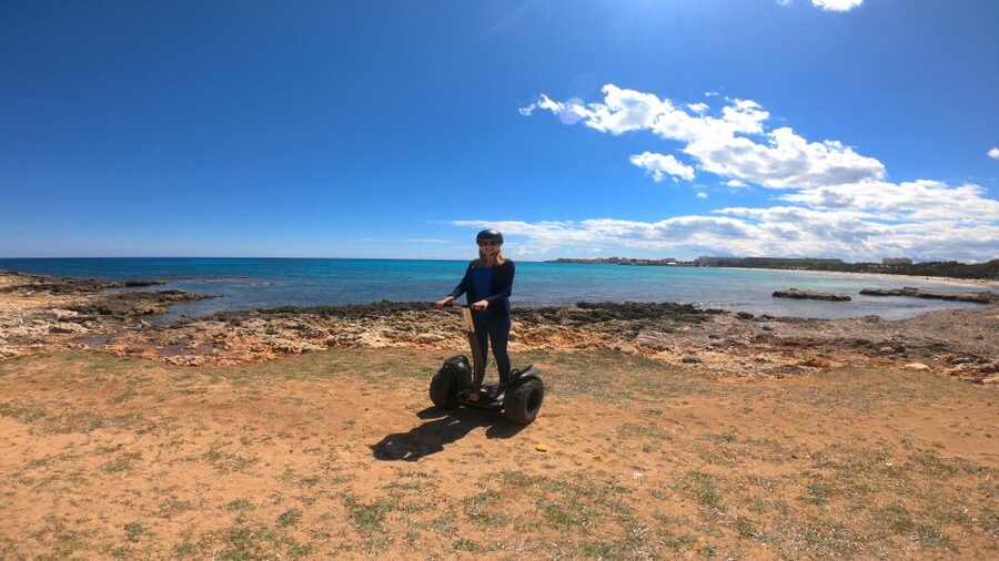 Sa Coma: Off-Road Segway Tour to Castell Punta de n'Amer - Off-road moments in Punta de n’Amer: hills, rocks, and views