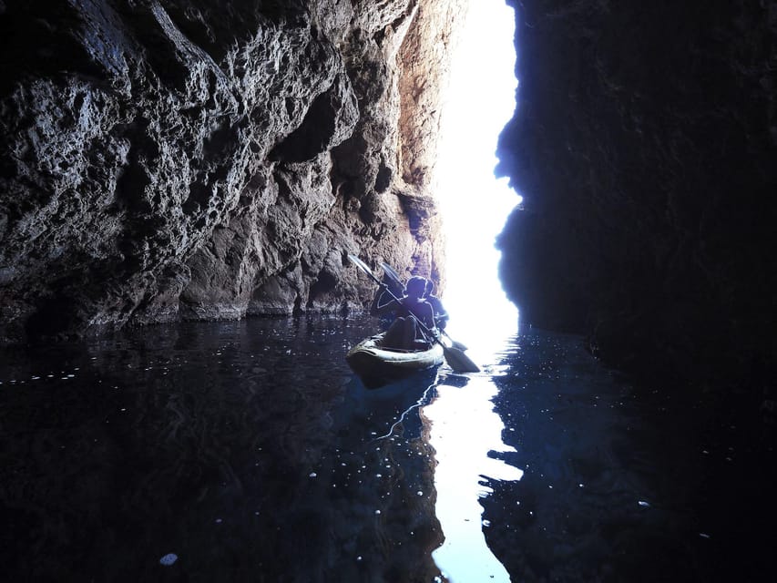 Sant Elm: Guided kayak tour to Cala en Tío with caves - Sa Dragonera Island Views From the Water