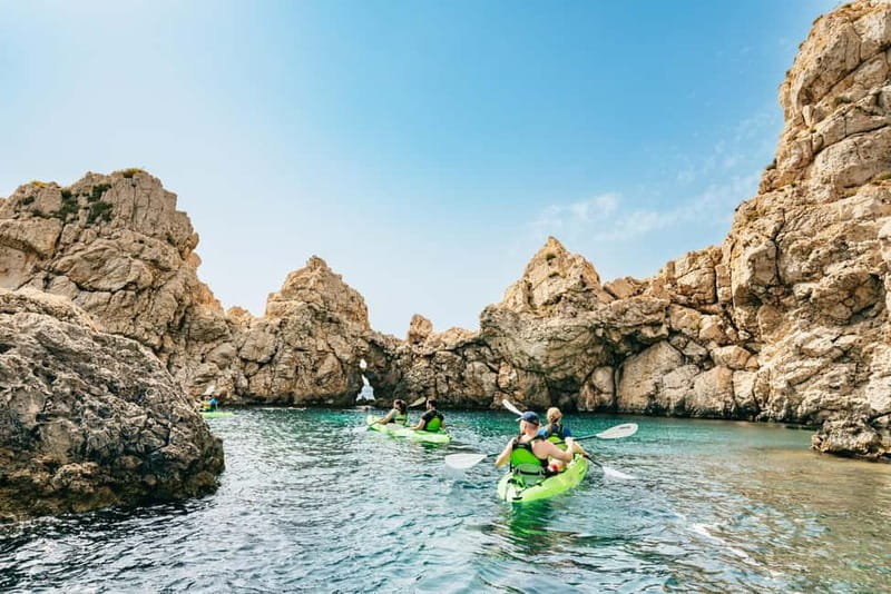 Santa Ponsa: Marine Reserve Kayak Tour - Santa Ponsa starts at the marina, not a big bus terminal