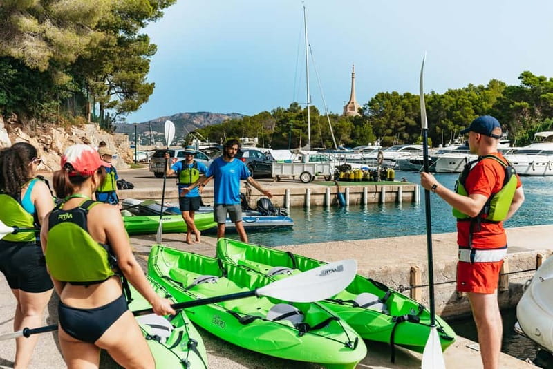 Santa Ponsa: Marine Reserve Kayak Tour - Malgrats marine reserve: caves, coastal pools, and swim time
